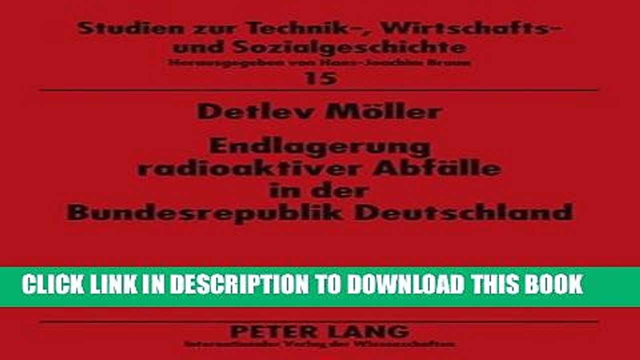 [PDF] Endlagerung radioaktiver AbfÃ¤lle in der Bundesrepublik Deutschland: