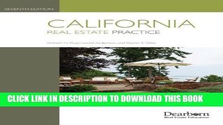 [PDF] California Real Estate Practice Popular Online