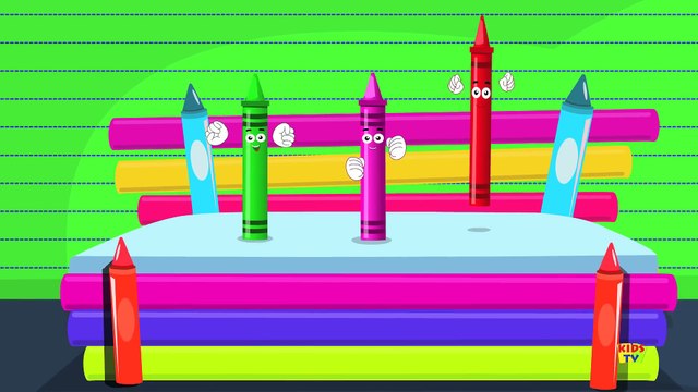 Five Little Crayons Nursery Rhymes For Toddler And Childrens Songs For Baby !