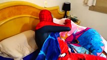 Spiderman, Frozen Elsa & Hulk vs Maleficent Voodoo Prank - Fun Superheroes Movie In Real Life IRL