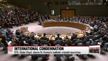 UNSC to hold emergency meeting on N. Korea's missile launches
