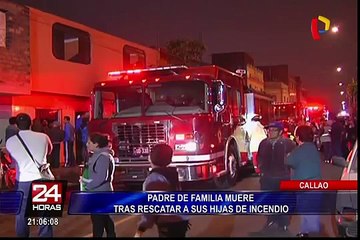 Callao: sujeto muere tras rescatar a sus hijos de incendio