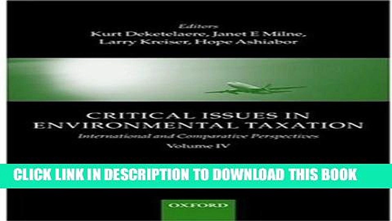 [PDF] Critical Issues in Environmental Taxation: Volume IV: International and Comparative