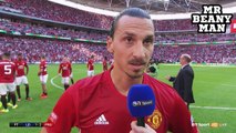 Leicester 1-2 Manchester United - Zlatan Ibrahimovic Post Match Interview - The FA Community Shield
