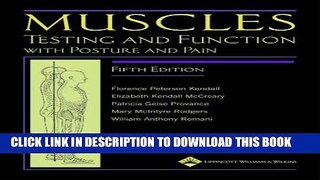 Collection Book Muscles: Testing and Function, with Posture and Pain (Kendall, Muscles)