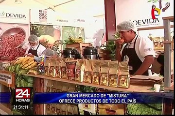 Gran mercado de ‘Mistura’ ofrece productos de todo el país