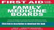 PDF First Aid for the Family Medicine Boards (FIRST AID Specialty Boards)  PDF Online