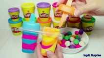 How To Make Play Doh Ice Cream with Popsicles Molds Fun for Kids