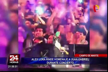 Alex Lora le rindió homenaje al ‘Divo de Juárez’ durante su concierto