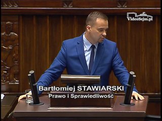 Poseł Bartłomiej Stawiarski - Wystąpienie z dnia 05 wrze�nia 2016 roku.