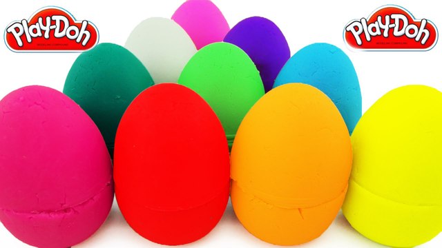 MANY PLAYDOH SURPRISE EGGS !! Teenage Mutant Ninja Turtles Frozen McQueen Cars 2 Thomas Train Toys