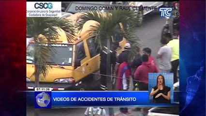 Video capta imprudencia de conductores que terminaron en accidentes