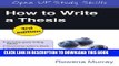 [PDF] How to Write a Thesis (Open Up Study Skills) Popular Online