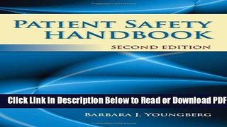 [Get] Patient Safety Handbook Popular New