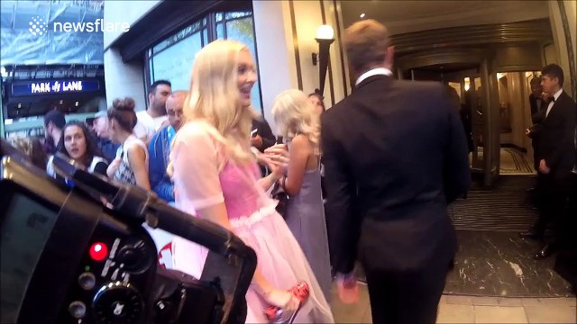 Fearne Cotton and Chloe Sims arrive at the TV Choice Awards