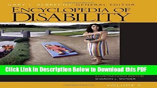 [Read] Encyclopedia of Disability, 5 volume set Popular Online