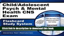 Read Child/Adolescent Psych   Mental Health CNS Exam Flashcard Study System: CNS Test Practice