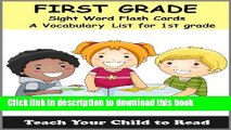 Read First Grade Sight Word Flash Cards: A Vocabulary List of 41 Sight Words for 1st Grade (Teach