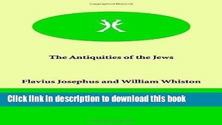 Download The Antiquities of the Jews  Ebook Free