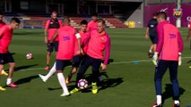 FC Barcelona training session: Ter Stegen joins second training of the week