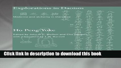 Download Video: Read Explorations in Daoism: Medicine and Alchemy in Literature (Needham Research Institute)