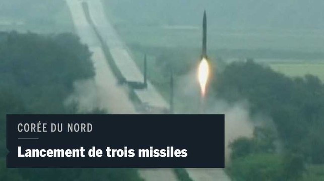 La Corée du Nord tire trois missiles balistiques