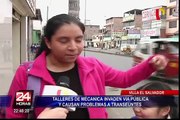 Talleres mecánicos invaden veredas en Villa el Salvador