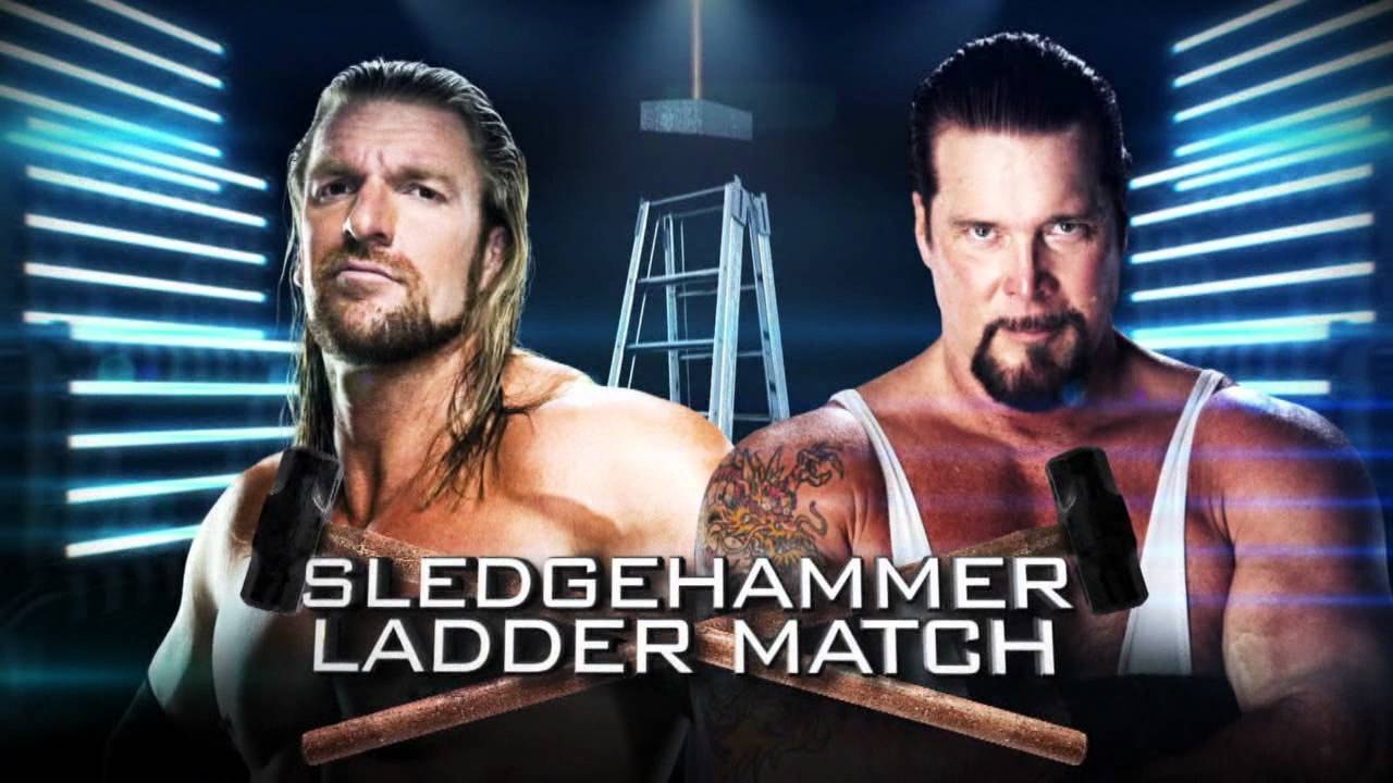 WWE TLC 2011 Triple H Vs Kevin Nash Sledgehammer Ladder Match