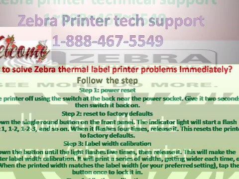 zebra printer technical support 1-888-467-5549