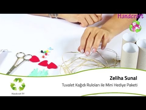 Tuvalet Kağıdı Ruloları ile Mini Hediye Paketi