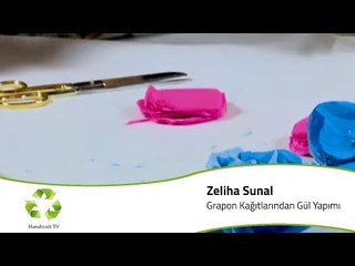 Grapon Kağıtlarından Gül Yapımı