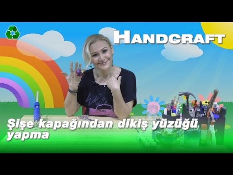 Şişe kapağından dikiş yüzüğü yapma - Handcraft TV