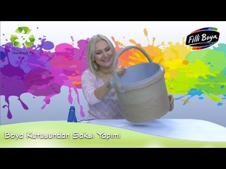 Boya Kovasından Saksı Yapımı