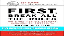[PDF] First, Break All The Rules: What the World s Greatest Managers Do Differently Popular Online