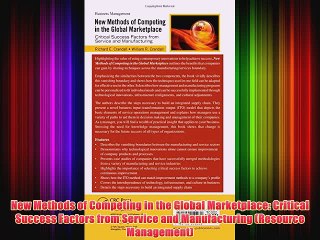 [PDF] New Methods of Competing in the Global Marketplace: Critical Success Factors from Service