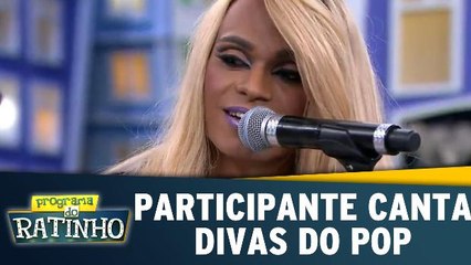 Participante canta Divas do pop
