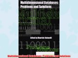 [PDF] Multidimensional Databases: Problems and Solutions Full Colection