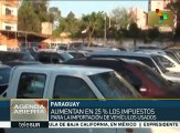 Paraguay aumenta 25% de impuestos para la importación de autos usados