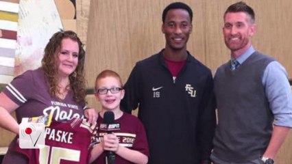 FSU's Travis Rudolph Surprises Autistic Boy With Custom Jersey