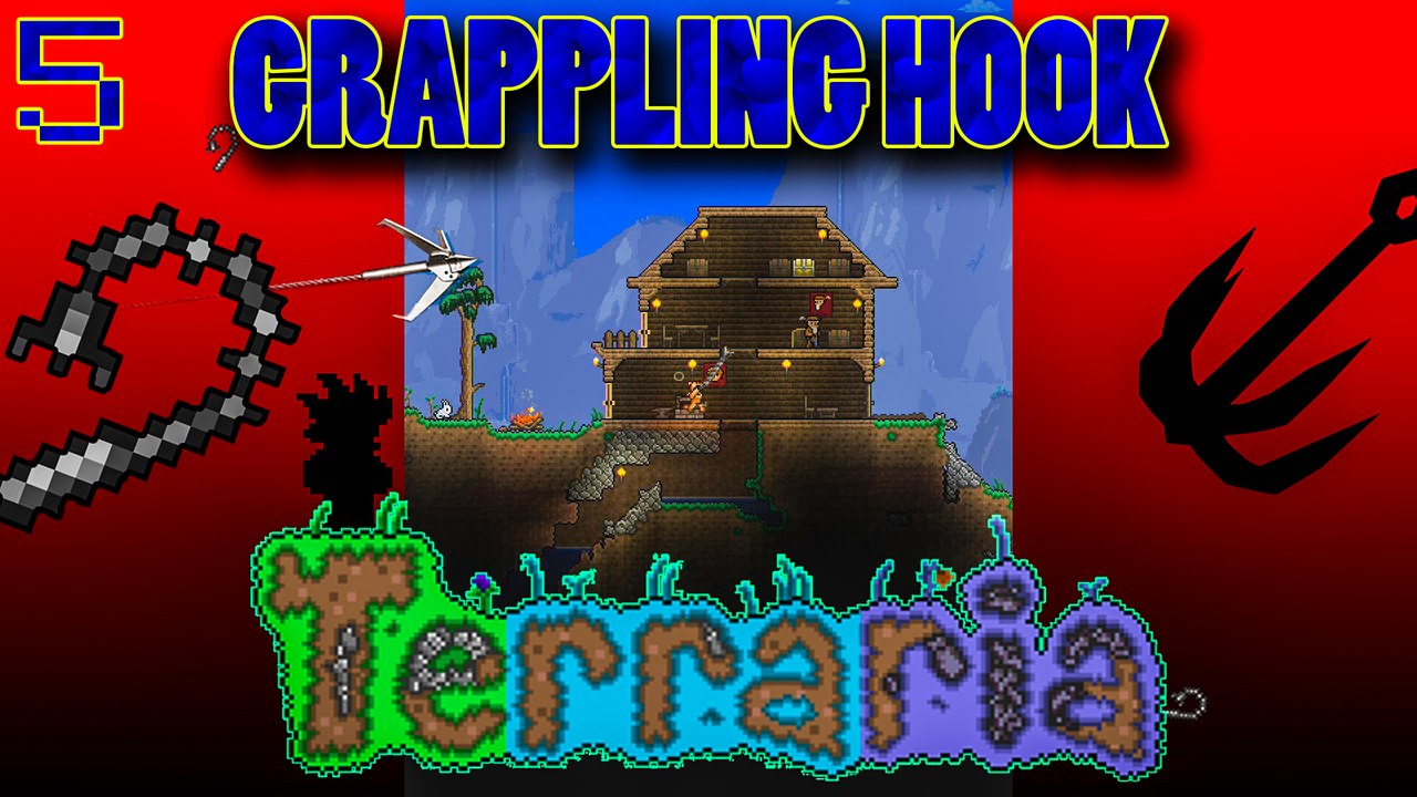 PS4 Terraria - Grappling Hook [Ep.5]