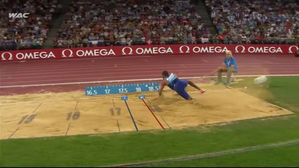 triple saut H - DL Zürich, 01 sept 2016 (Christian Taylor 17m80, record du meeting)