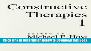 [Reads] Constructive Therapies: Volume 1 Free Books
