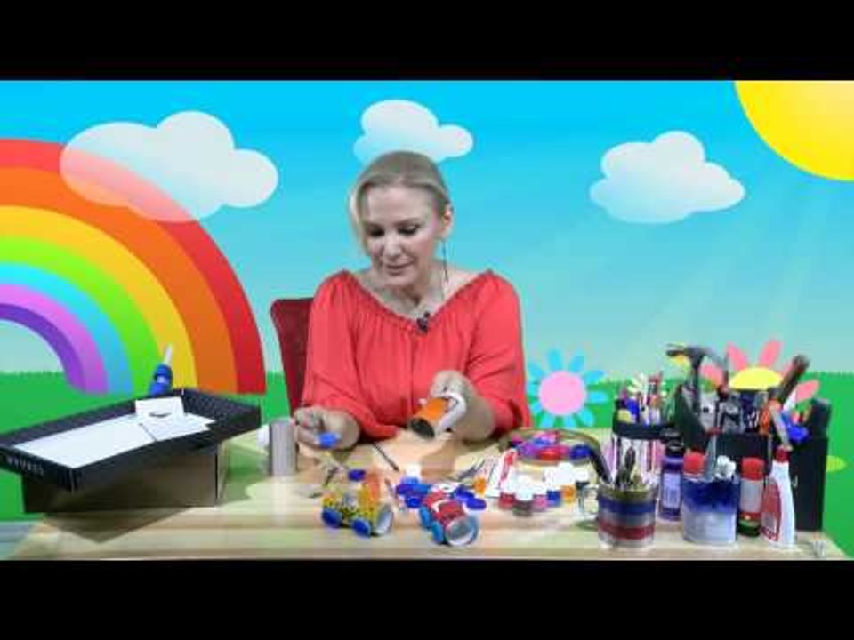 Ambalaj atıklarından garaj ve yarış arabası yapma - Handcraft TV Kids