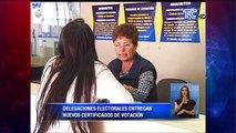 Nuevos datos incluidos en certificados de votación