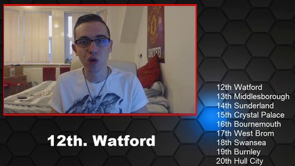 Premier League 2016/17 Table Predictions!