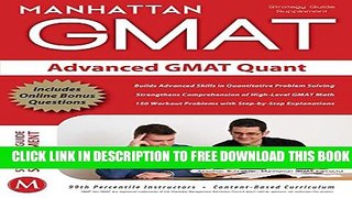 New Book Advanced GMAT Quant (Manhattan Prep GMAT Strategy Guides)