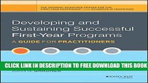 Collection Book Developing and Sustaining Successful First-Year Programs: A Guide for Practitioners