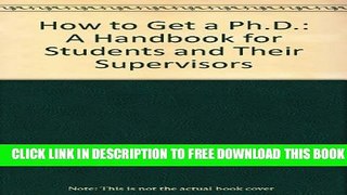 New Book HOW TO GET PHD - SEE 2ED