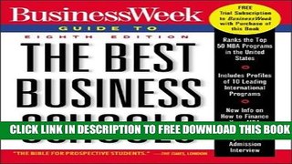 New Book BusinessWeek Guide to The Best Business Schools