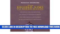 Collection Book From Higher Aims to Hired Hands: The Social Transformation of American Business